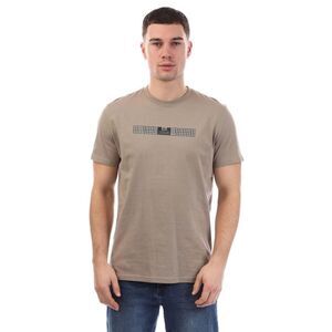 Weekend Offender Mens Shareck Checked T-Shirt / Stone